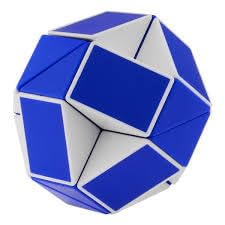 Magic Snake Puzzle – 24 Blocks Geometric Shape Twisty Brain Teaser Toy for Kids | Transformable Ruler Cube Snake Wedges Puzzle for Fun & Learning