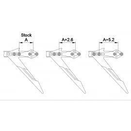 MICROHELI Adjustable Tail Motor Mount W/Fin Set - GOOSKY S1, MH-GSS1025