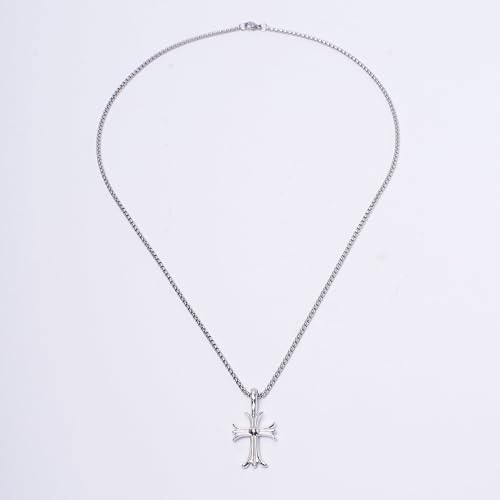 Image of SALTY ALPHA Anti Tarnish Stainless Steel Locket Neck Chain for Men | Stylish Pendant Necklace | Jewellery Accessories for Boys | Minimal Jewelry | Gifts for Boyfriend & Husband | Gift for Diwali, Christmas, Marriage, Birthday, Rakhi