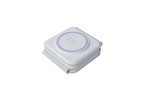 Image of TEKNE 3 in 1 Wireless Charger for Phone, Smartwatch & Wireless Earbuds - Magnetic Foldable Travel Charging Station, Fast Wireless Charging Dock, Portable Compact Design