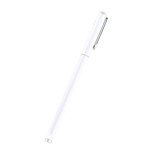 Vi. Yo 1 pcs simple solide Couleur Stylo à encre gel 0,5 mm Encre noire stylos à encre gel Stationery Office Fournitures scolaires 14.1cm blanc