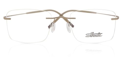 Silhouette Eyeglasses TMA - The Icon II (5541) 8540 Mercury Sand 53/21/150 3 p