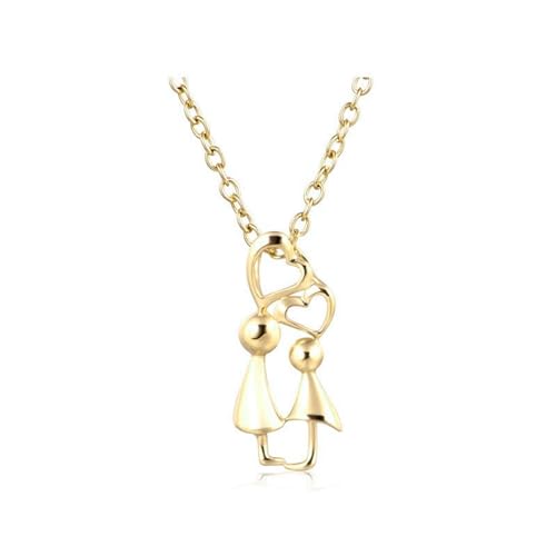 Collier chaîne en or pour femme pendentif poupée le cadeau parfait 18 pouces