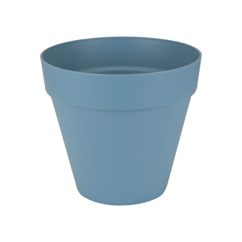 Elho Loft Urban Round Vaso, Blu, 30 cm