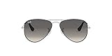 RJ9506S-271-11-50 Ray-Ban Unisex-Erwachsene 0RJ9506S Sonnenbrille, Schwarz (Silver On Top Black), 50