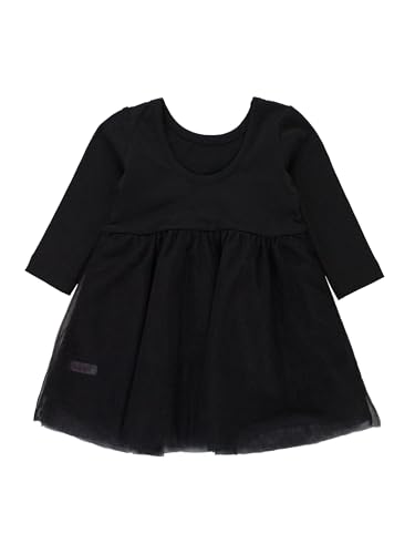 RuffleButts Baby/Toddler Girls Long Sleeve Tulle Twirl Dress2