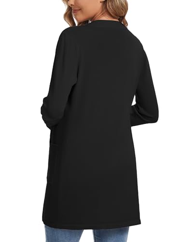 Image of Cardigan for Women Casual Long Sleeve Open Front Cardigan Sweaters with Pockets