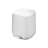 XINGNANUP Trash Cans Nordic Pedal Round Can Household Creative Bathroom Bedroom Indoor Waste Sorting Storage Bin Kitchen Trashcan(A)