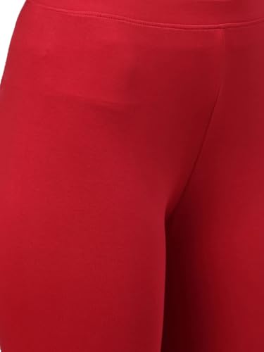 Image of ZAYANQA Combo of 2 Slim Fit Women /Girls Solid Stretchable Cotton Ankle Length Leggings with Ultrasoft Wide Elastic Waistband |Comfortable |Fashionwear|
