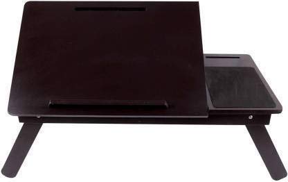 Image of IBS Multipurpose Wooden Adjustable Foldable Multi Function Portable Laptop Table & Study Table with Foldable Legs & Drawer Brown (Pack of 1) (Brown),3 x 3