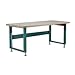 Stackbin Corporation Stackbin Workbench, 4000 Series, Maple Butcher Block Square Edge, 72"W X 36"D, Black