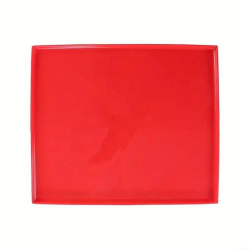 Swiss Cake Roll - Alfombrilla de silicona antiadherente para repostería para una fácil limpieza (rojo)