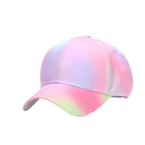 Kids Baseball Cap for Girls Boys Fashion Tie Dye Graphic Ponytail Hats Kids Outdoor Summer Sports Sun Hat 4-10 Years2