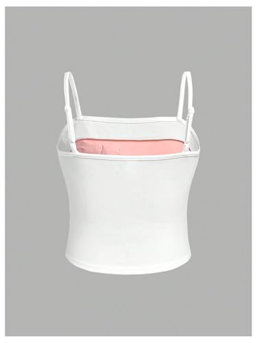 Floerns Girl's Colorblock Bow Sleeveless Camisole Kids Spaghetti Strap Cami Top2