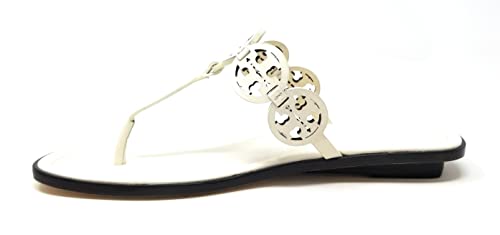 Tory Burch Tiny Miller 10Mm Thong Sandal Calf Leather (New Ivory, Us_Footwear_Size_System, Adult, Women, Numeric, Medium, Numeric_8) #TOP4