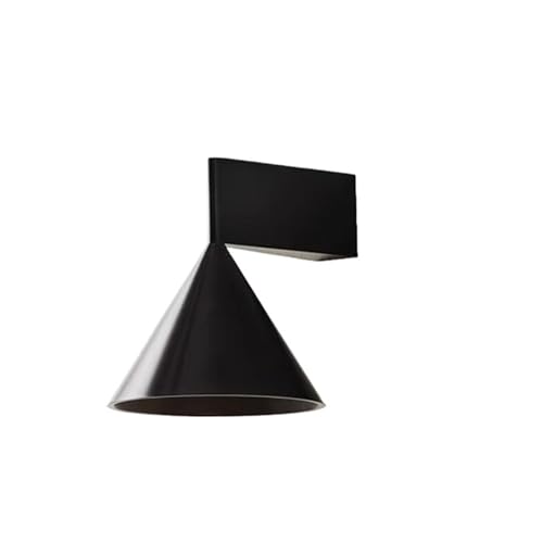 Lampe murale de chevet chambre à coucher applique LED noire blanc froid