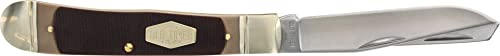 Image of Old Timer 296OT Trapper 2-Blade Folding Pocket Knife with Saw Cut Handle
