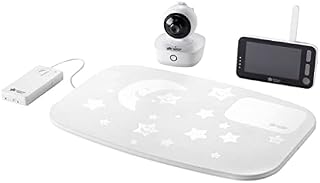 Tommee Tippee Dreamee Video Baby Monitor with Camera, Night Vision, 4.3-Inch Display, Two-Way Audio, CrySensor, Movement Sensor Mat, 300m Range