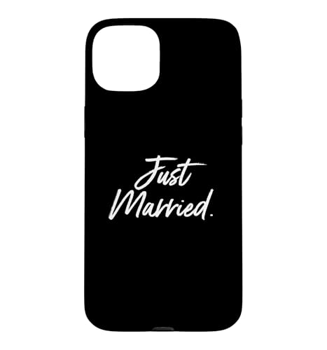 Just Married �n�l���[�� ������ ���� �Ɛg�p�[�e�B�[ �X�}�z�P�[�X iPhone 15 Plus �p
