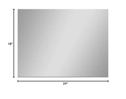 Glossy Gallery 1352-24 Rectangle Shatterproof Acrylic Safety Mirror thumb #1