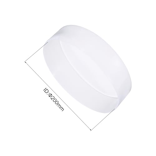 Image of uxcell 4pcs Rubber End Caps 200mm ID Vinyl Round End Cap Cover Screw Thread Protectors Clear, 50mm Height