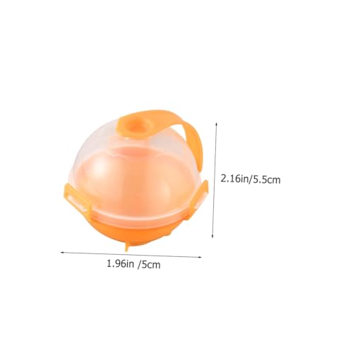 12 moldes redondos para hielo en forma de bola naranja miniatura 2