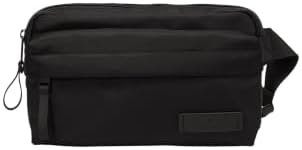 Marc OߴPolo Herren Gürteltasche mit verstellbarem Webgurt wasserabweisend, Schwarz (Black), One Size