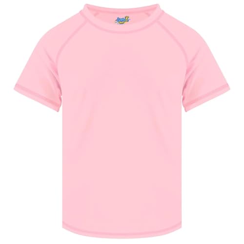Image of Semois Boys Rash Guard Swim Shirt Short Sleeve Swimwear Toddler Kids Youth Rashguard Water Shirt UPF+ 50 Quick Dry Shirt