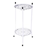 Soporte de metal genérico | Soporte para rack de maceta de hierro forjado | Poste de flores decorativo estante para esquina, jardín