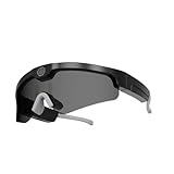 [AOUMK] カメラ撮影サングラス4KフルHDアウトドアスポーツスマートグラス、通話サポート、マイク内蔵、写真撮影、狩猟、サイクリング、ランニング用乗馬メガネビデオ (ブラックいクリアサングラス,16G)