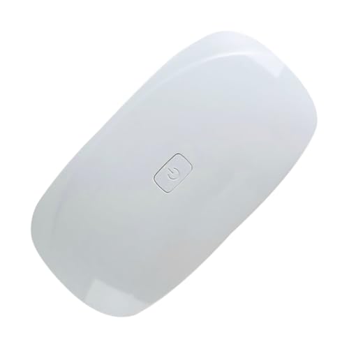 NOLITOY Gel Polish Nail Lamp 6w Led Nail Art Lamp Rechargeable Foldable Mouse Shape 30s/60s Timer White