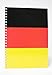 Produktbild ADINA Premium Collegeblock Kollegblock A4 dotted punktkariert 80 Blatt 90g/qm (Deutschlandfahne, 1 Stück)