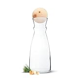 Zirbenkugel-Set mit 1 Liter Nimbus Wasserkaraffe - luftgetrocknetes Zirbenholz