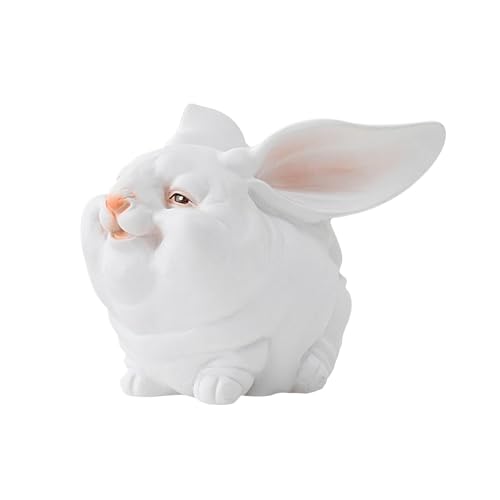 Lapin miniature pour décoration de bureau et étagère de maison zen
