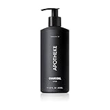 APOTHEKE Scented Hand & Body Lotion, Charcoal - 10 Fl Oz Nourishing Body Moisturizer Cream for Dry Skin - Gentle Daily Skincare for Men & Women with Natural Ingredients, All Skin Types