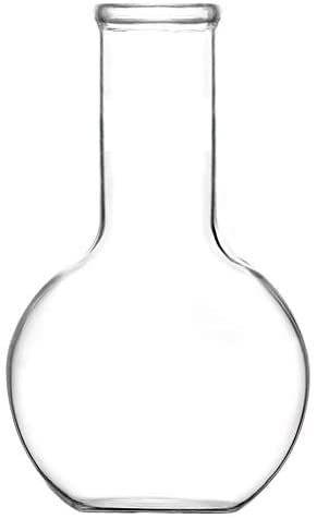 Salco Borosilicate Glass Long Neck Flat Bottom boiling Flask, Borosilicate Glass with Heavy Wall Flat Bottom Boiling Flask (1000 ML) (B09KPY54YH) Amazon Price History, Amazon Price Tracker