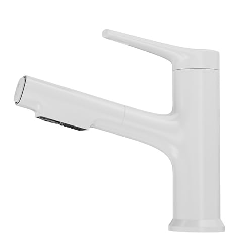 Robinet de lavabo de salle de bain extractible mitigeur monocommande 2 modes