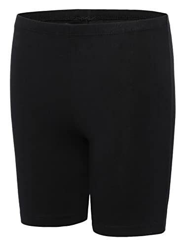 Image of CHARM N CHERISH Premium Cotton Girls Shorts-Mid Waist Athletic Shorts for Girls Yoga Shorts, Cycling Shorts for Girls, 3 Pack