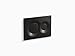 Kohler 75890-7 Lynk Flush Actuator Plate for 2"x 4" in-Wall Tank and Carrier System Black