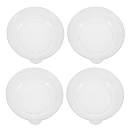 Toyvian 4 piezas Bandejas de Pesaje de Cocina de Plástico Transparente Reutilizables y Ligeras Cuencos con Líneas de Medición Precisas para Alimentos Accesorios para Básculas Digitales