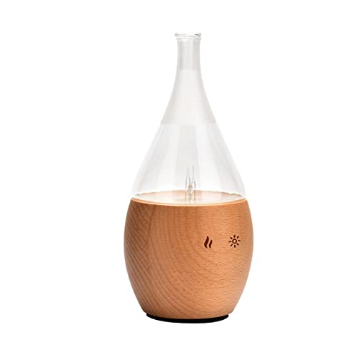 ZenArome-Diffuseur-dHuiles-Essentielles-par-Nebulisation-Programmable-Bolea-Intensite-Reglable-jusqua-100m-et-Eclairage-LED-Diffusion-a-Froid-pour-lAromatherapie-Minuterie-Bois-Verre