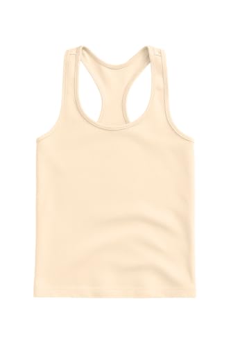 Image of Kurve Premium Girls Seamless Supersoft Wide Strap Comfortable Racerback Tank (Made with Love in The USA)
