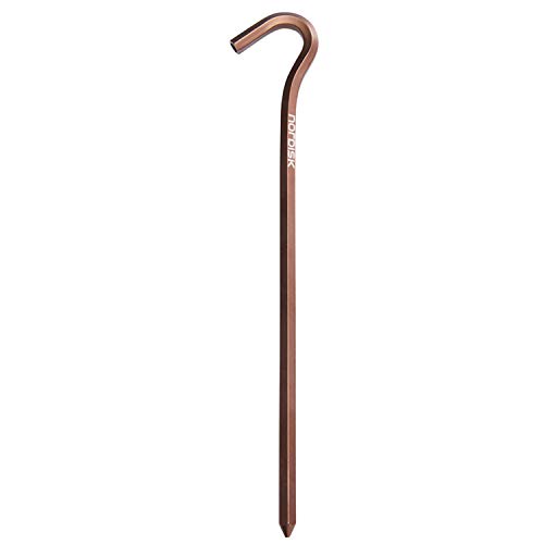 NORDISK(ノルディスク) アウトドア キャンプ ペグ アルミ製 10本セット (Aluminium Skewer Pegs) チョコレート 19cm 【日本正規品】 148068