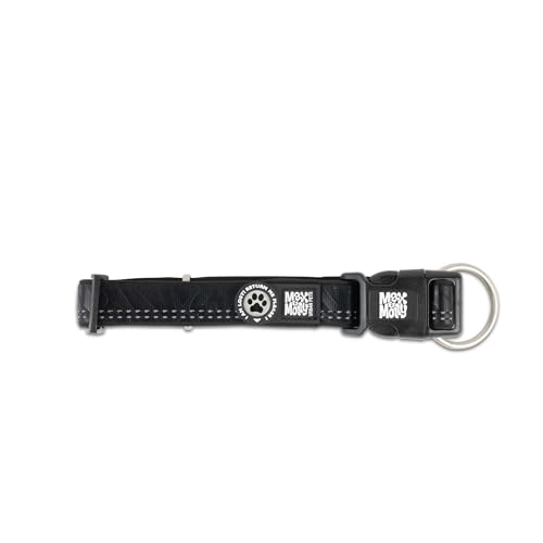 Max & Molly Hundehalsband mit Gotcha! Smart ID Sicherheitsanhänger, Matrix 2.0 Schwarz/L, Halsband Hund Gepolstert & Reflektierend – Komfort für deinen treuen Begleiter