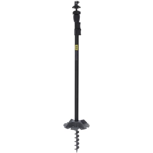 Hawk Camera Stakeout System | Versatile Stable Adjustable 22" - 51" Height 360-Degree Rotating Easy Mount Hunting Trail Camera Holder with Standard 1/4-20" Thread & 6" Auger