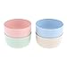 Luzhengyang 4pcs Camping Picnic Bowl Set Wheat Fiber- Scald, Weight, Easy Clean-Perfect for Outdoor Tableware, Dishware, Wheat Stalk Material- Diameter 11.5cm, Height 7.5cm