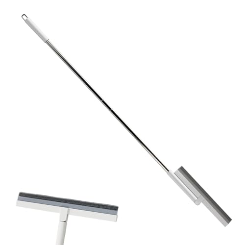 Escoba Mágica, Barredora De Piso De Silicona, Herramienta De Raspador Multipropósito, Manija Ajustable, Depilación Y Función De Empuje De Agua, 118.05 Cm Para Azulejos, Madera Dura Y Superficies Húmed