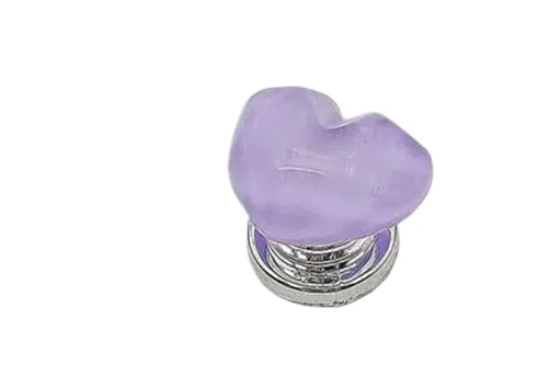 Bouton de chasse d'eau en cœur bleu accessoire WC autocollant x4
