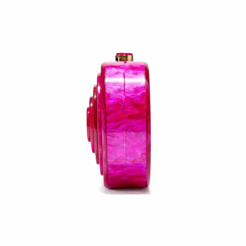 Image of Acrylic Bubble Bag Luxury Marble Clutch Evening Purses for Women Glitter Handbag for Wedding Party Prom