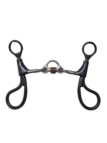 Dutton Bit Copper Wire Roller 3 Piece Tear Drop Shank Equine Bit